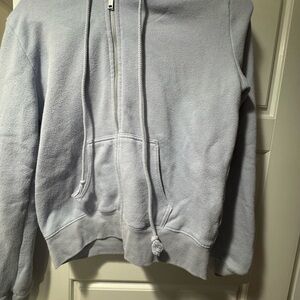 Brandy Melville Light Lavender Zip Hoodie